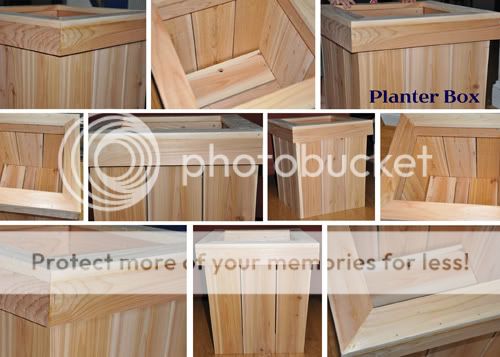 wooden planters plans